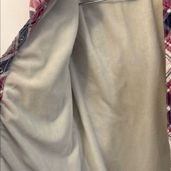 Ski-Doo team Red and Blue Plaid Button-Up Shirt Sz M - Picture 5 of 7